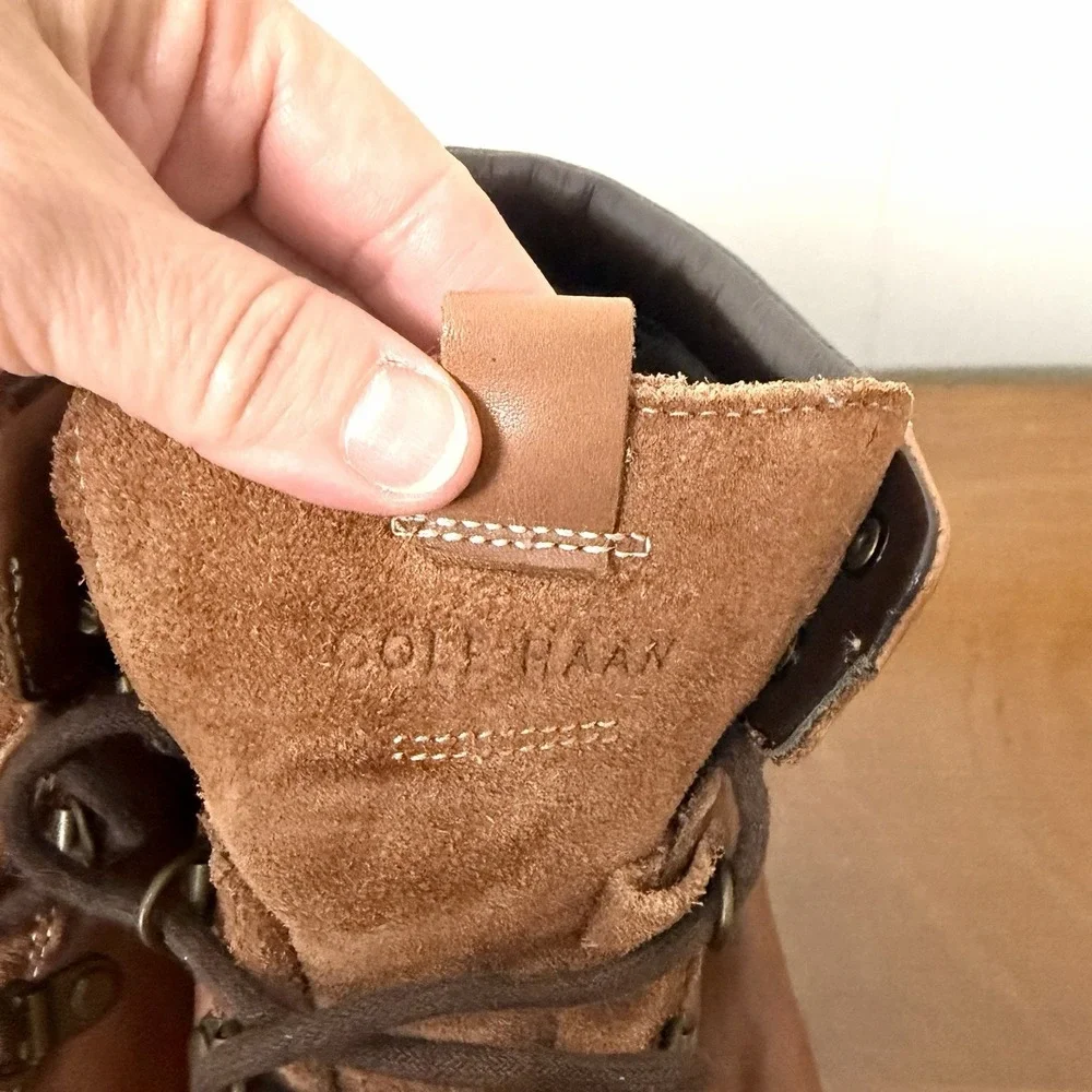 Cole Haan Men's Zerogrand Boot Size 11M Hiker Water Resistant British Tan Casual